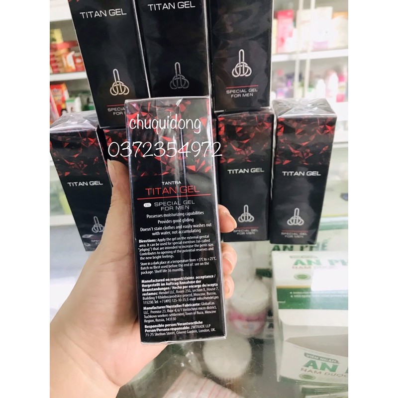 Tital gel tăng kích thước cho phái nam | Thế Giới Skin Care