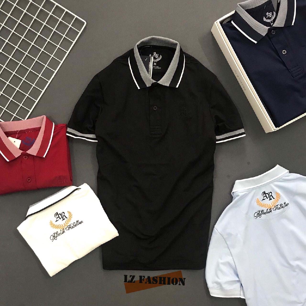 Áo thun nam có cổ ar hoạ tiết thêu cao cấp cực đẹp - LZ FASHION - PS091 | BigBuy360 - bigbuy360.vn