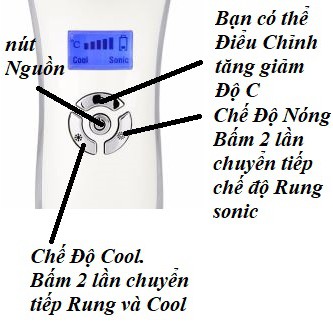 [Dùng Là HIỆU QUẢ] Máy Điện Di Massage Dưỡng Chất Kết Hợp Rung Sonic Trẻ Hóa Làm Da