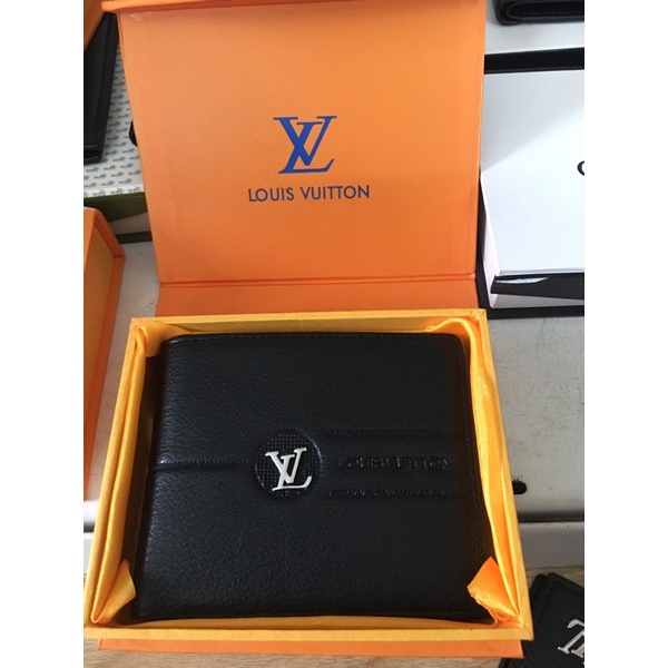 Ví da nam cao cấp có hộp sang trọng l/v tròn