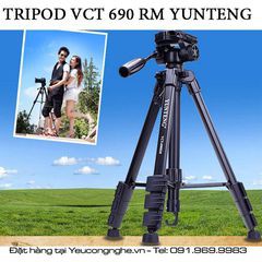 Chân máy ảnh Yunteng VCT-690RM quay phim chuyên nghiệp, làm video clip, youtube
