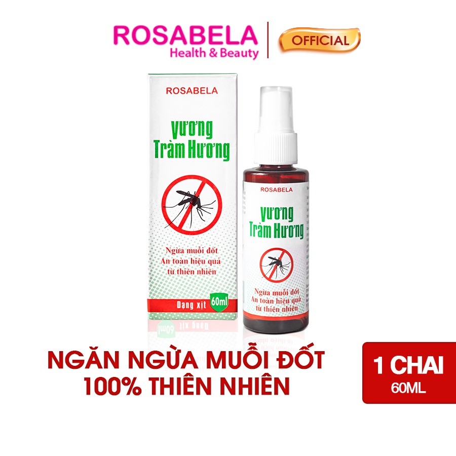 Xịt chống muỗi cho bé Vương Tràm Hương ngăn ngừa muỗi đốt đuổi muỗi hiệu quả (60ml)