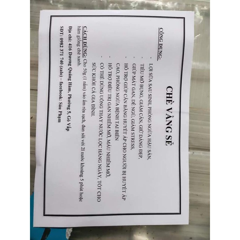 chè vằng sẻ túi lọc gói 10 túi