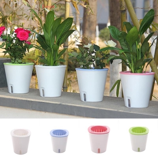 Chậu Trồng Cây Thủy Canh Bằng Resin Tự Tưới Hình Tròn Hàng Mới Và Chất Lượng Cao