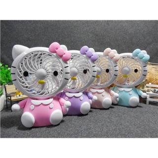 Quạt 3 cánh để bàn mini hello kitty, doreamon sq1881