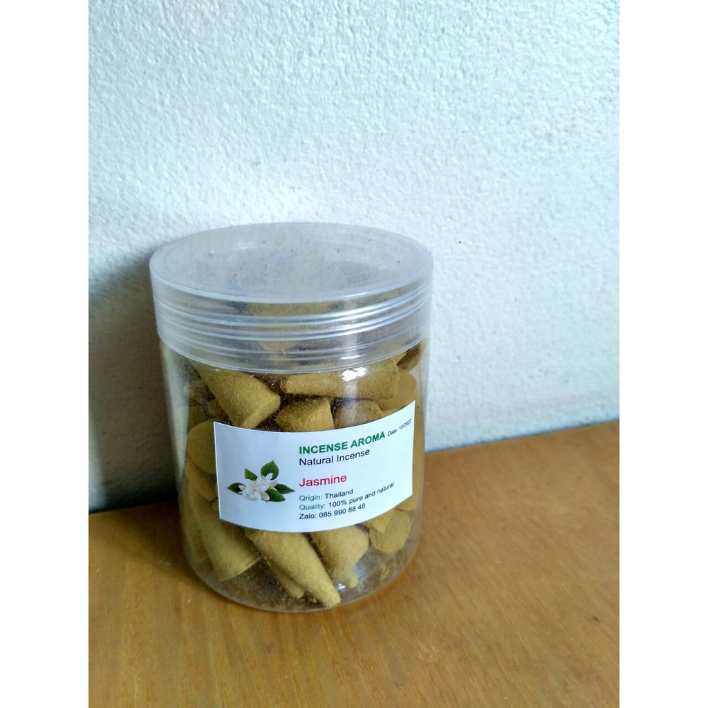 Hộp 60 viên nhang nụ trầm hương thái lan hình nón loại 1 cho mùi hương dễ chịu thư giãn - MIX FLOWERS .