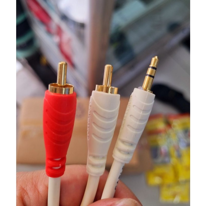Dây 3 ly -2 av , rca hàng chính hãng 1,8m.3m .5m.10m