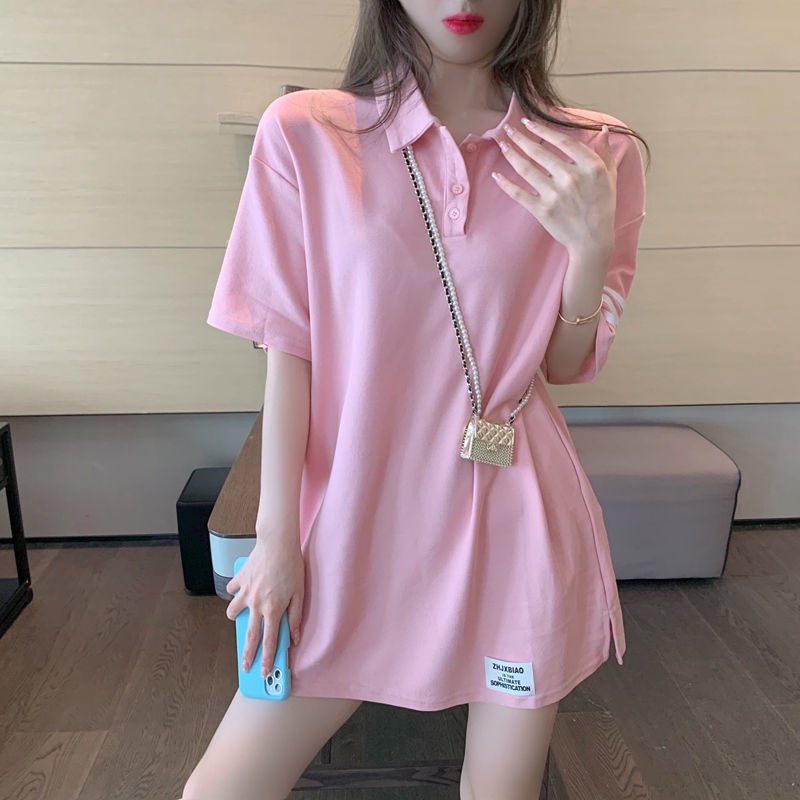 Đầm Polo Ngắn Tay Dáng Rộng Xinh Xắn Dành Cho Nữ