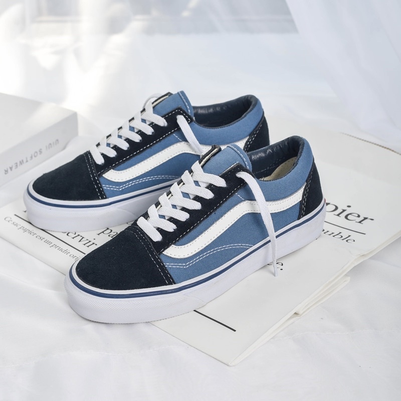 Giày Vans Old Skool nam nữ chính hãng, Vans Navi cao cấp full box bảo hành 6 tháng