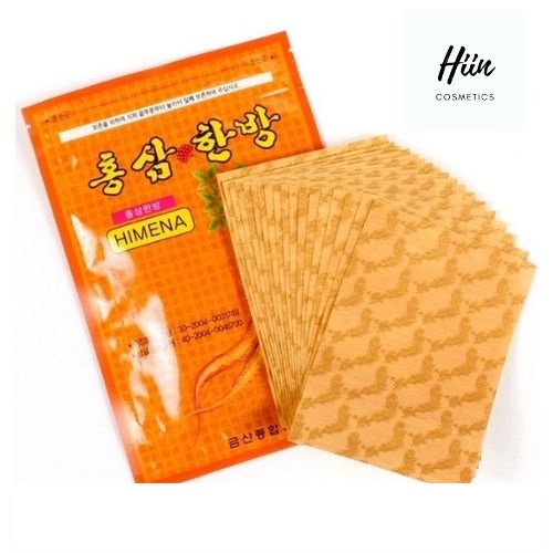 Cao dán hồng sâm hàn quốc Himena gói 20 miếng dán