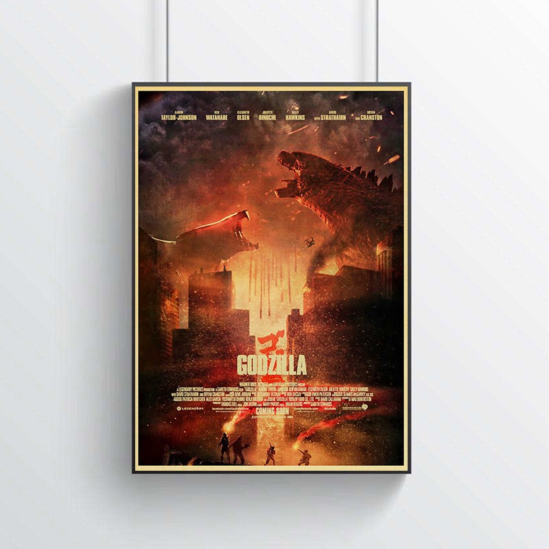 Poster Phim Godzilla Dán Tường Trang Trí
