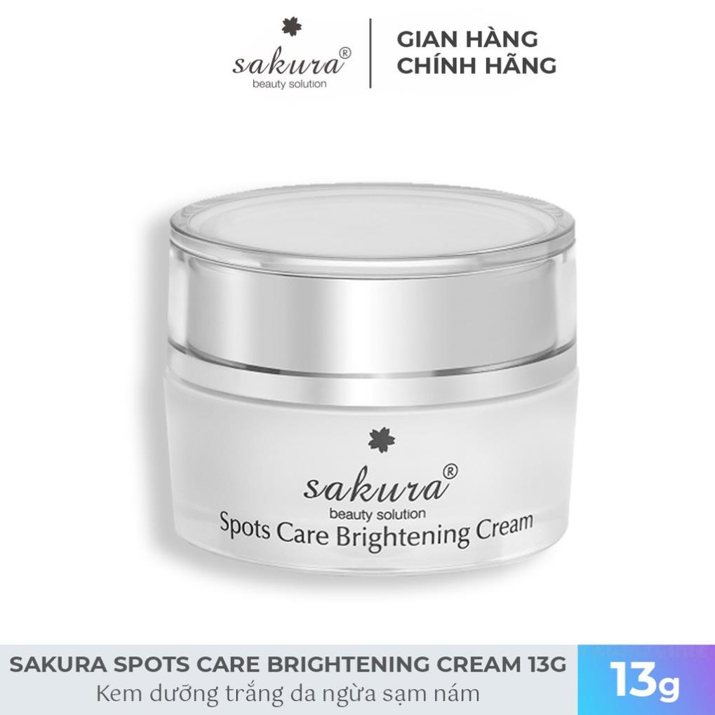 Kem dưỡng trắng da, ngừa sạm nám Sakura Spots Care Brightening Cream 13g - Mỹ Phẩm Mai Hân