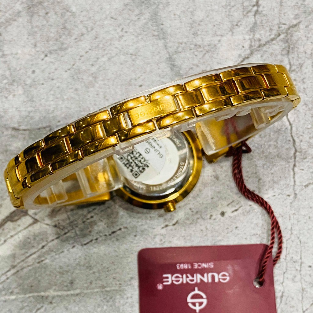 Đồng hồ Sunrise nữ chính hãng Nhật Bản L9935.AA.G.T - kính saphire chống trầy - đính