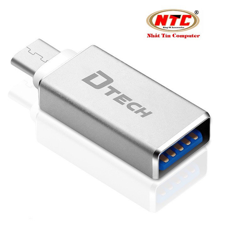 Đầu chuyển đổi USB 3.0 sang TypeC Dtech T0001 (Màu ngẫu nhiên)