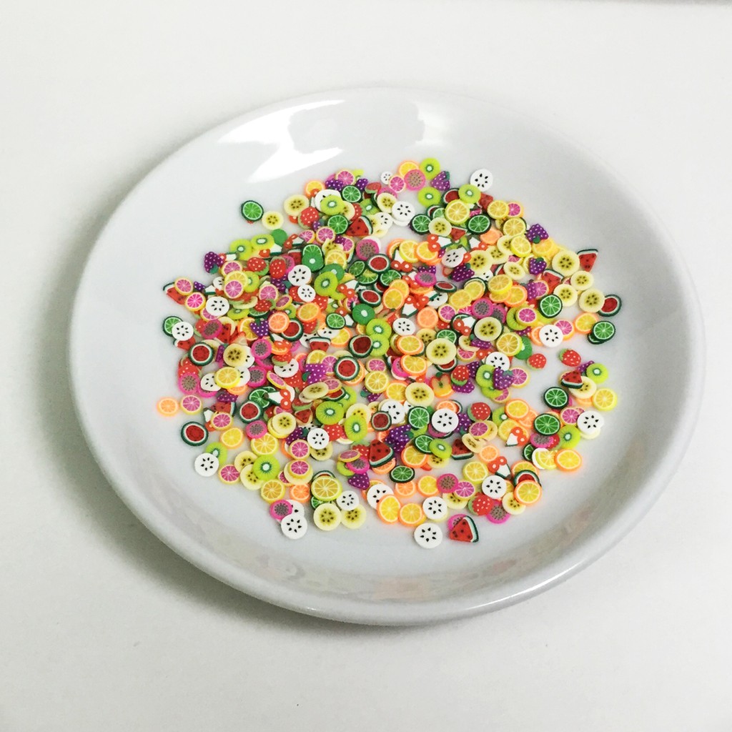 Nail trái cây, nguyên liệu trộn slime quà tặng trang trí