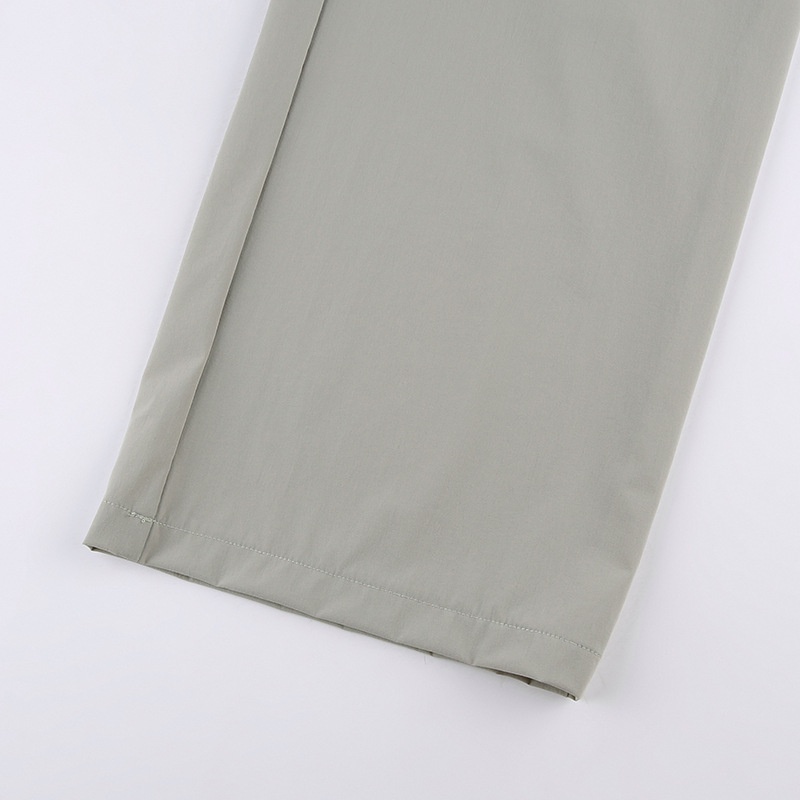 Quần Midi Dáng Rộng Phối Dây Rút Thời Trang Đường Phố Cá Tính Cho Nữ