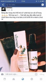 Xịt keo ong Vitatree 25ml