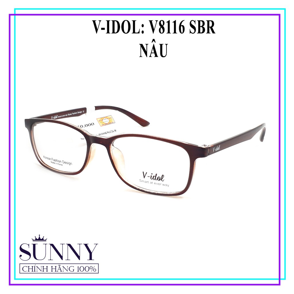 V8116 - Gọng kính V-idol chính hãng, có tem chống hàng giả