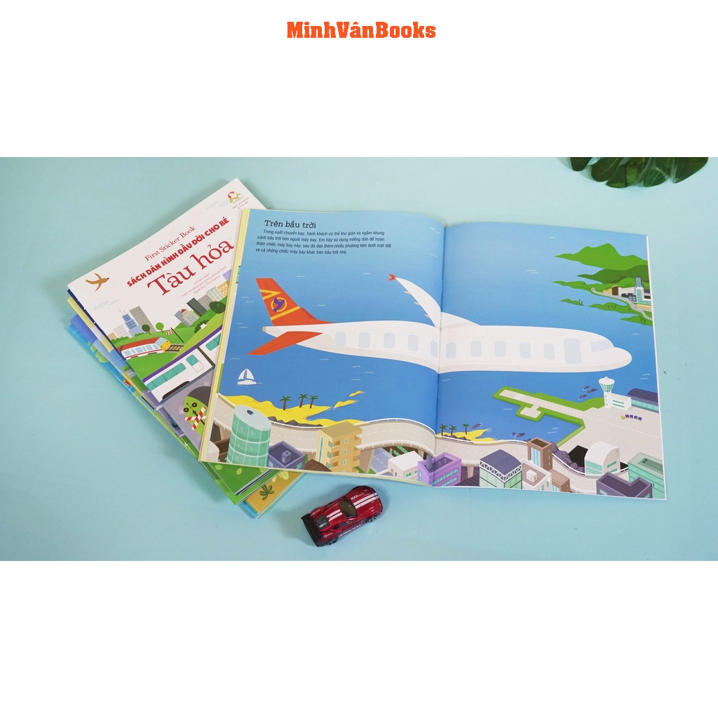 Sách – Dán Hình Đầu Đời Cho Bé - First sticker book : Đại dương - Nông trại - Ô tô - Bóng đá  - Máy bay - Sở thú