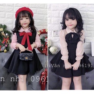 Đầm váy thắt nơ xinh cặp mẹ con