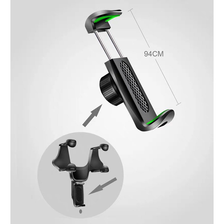 Kẹp điện thoại ô tô trên gương chiếu hậu, giá để iphone samsung trên xe hơi lắp gương - CEON Shop