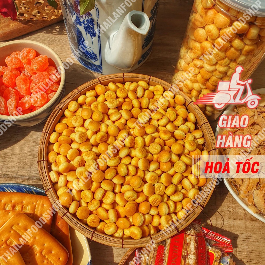Bánh Hạt Ngọc (Bánh Nút - Bánh Quy Giòn) Lon 250Gram