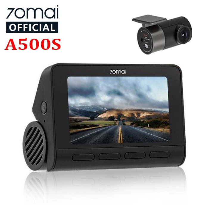 Sản Phẩm Camera hành trình ô tô Xiaomi 70mai, bản Quốc Tế cao cấp A500S (Bộ gồm Camera trước + sau) .