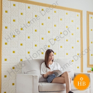 Xốp dán tường 3D chống va đập kháng nước chống ẩm dùng cho phông nền TV/phòng ngủ/trần nhà Giá Rẻ Nhất Tốt Nhất