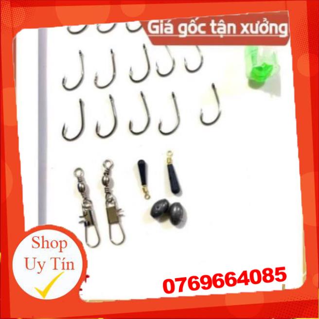 Combo Hộp Phao Câu Cá 6 Quả Kèm 14 Món Theo Kèm PHỤ KIỆN CÂU ĐÀI CÂU ĐƠN ĐẦY ĐỦ -Đ𝗢̂̀ 𝗖𝗔̂𝗨 𝟳𝟭𝟲