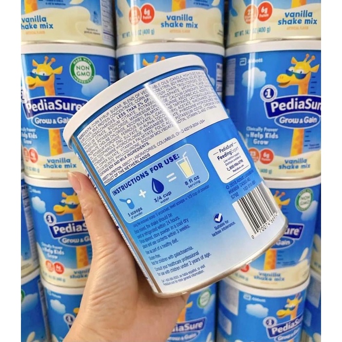 6 lon Sữa bột Pediasure Shake Mix hàng Mỹ gửi air hộp 397gr | BigBuy360 - bigbuy360.vn
