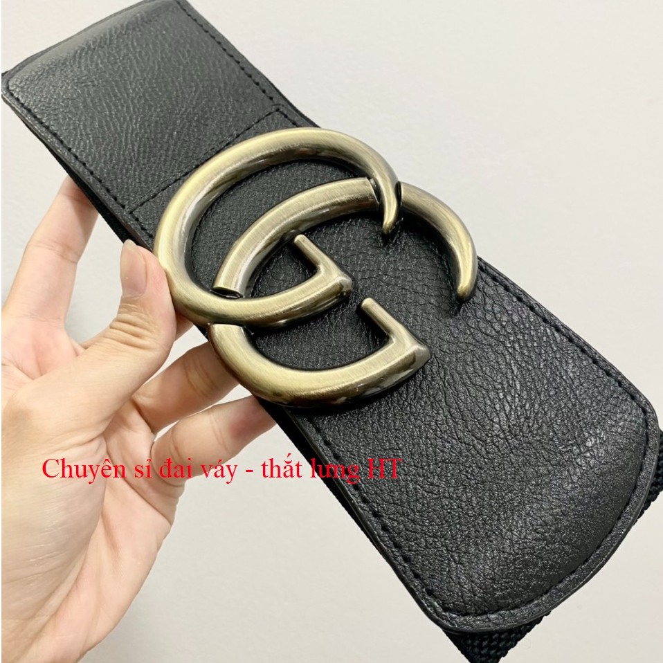 Đai váy G ĐỒNG trơn bản to 8cm