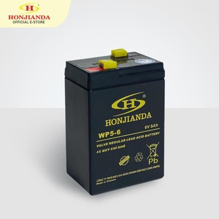 Bình ắc quy khô 6V-5Ah thay thế cho quạt sạc đèn sạc Honjianda