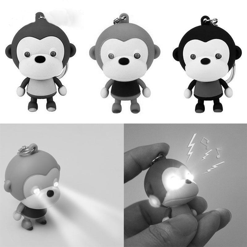 Móc Khóa Xe Hơi Đồ Chơi Có Đèn LED Nhiều Màu Dễ Thương Cho Bé