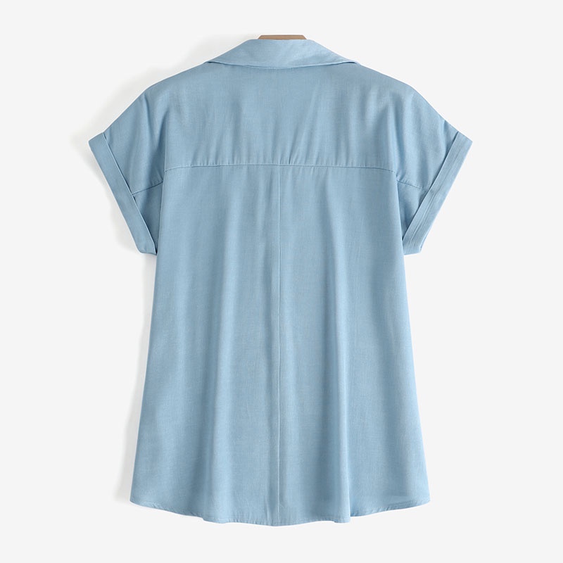 Zanzea Áo Sơ Mi Tay Ngắn Cổ Chữ V Thời Trang Dành Cho Nữ