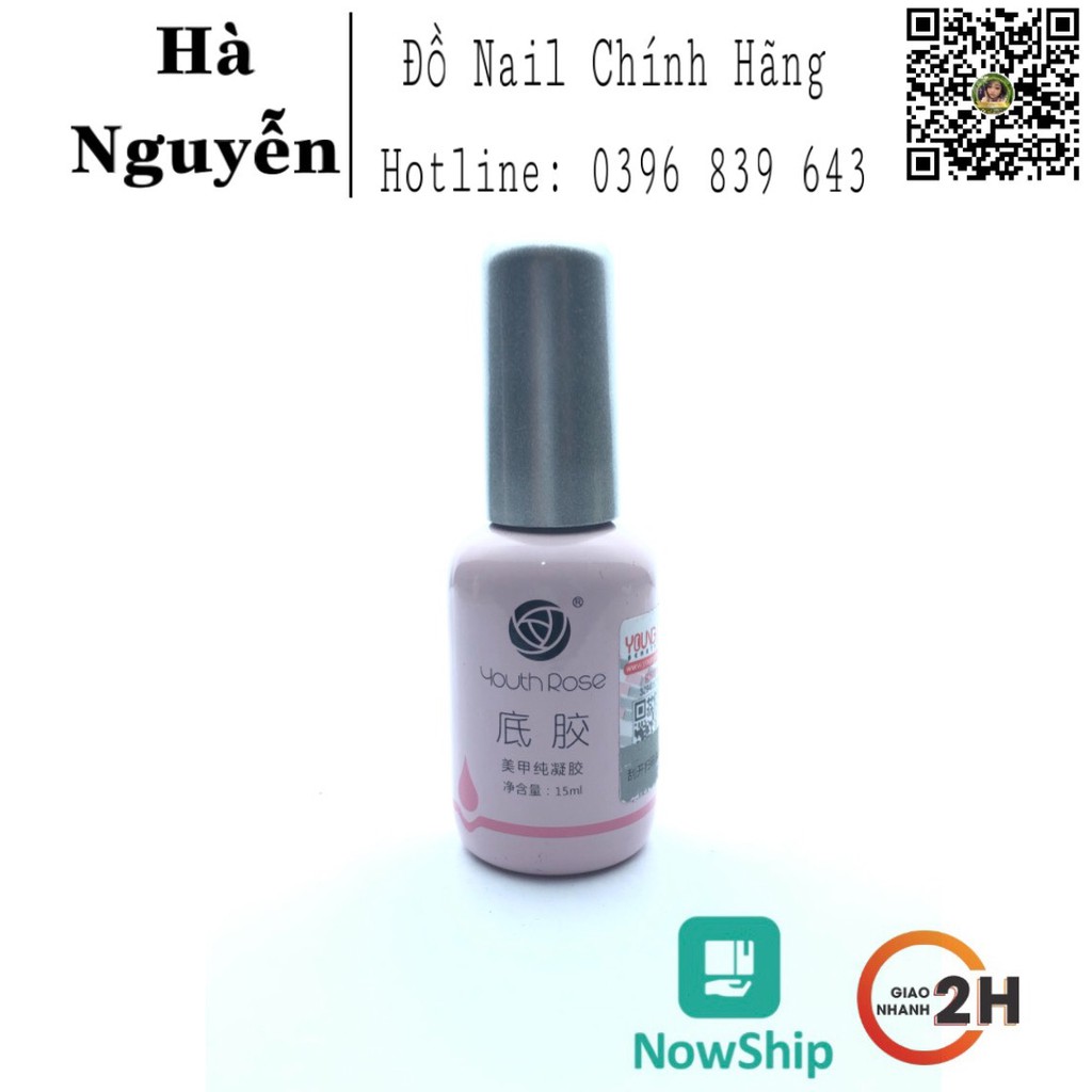 BASE Top Hoa HỒng, Base Liên Kết - Top Bóng Hoa Hồng Chai 15ml Bền Bóng [ HÀNG CHÍNH HÃNG ]