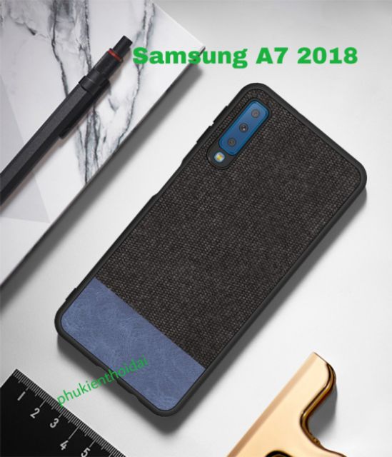 Ốp Lưng Samsung A7 2018 FREESHIP Từ 50k Vải da mền thời trang cao cấp siêu đẹp