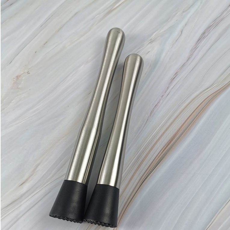 Chày bar, chày dầm pha chế inox 25cm đầu nhựa cao cấp (chất liệu inox 304),đập đá, thanh nghiền | Galihomecook TETC