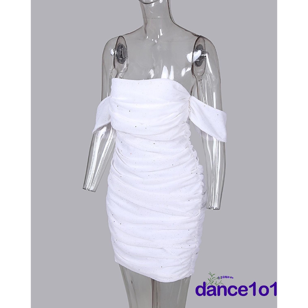 Đầm ôm trễ vai lấp lánh phong cách thời trang quyến rũ dành cho nữ