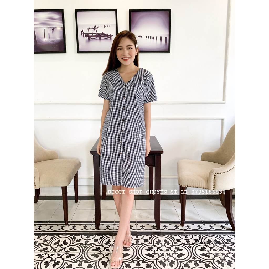 Váy kẻ caro V110 RICCISHOP