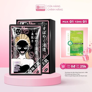 SL04 ☆ Hộp 5 miếng Sexylook Mặt nạ Hoa Hồng Viền Hồng Intensive Whitening Black Mask