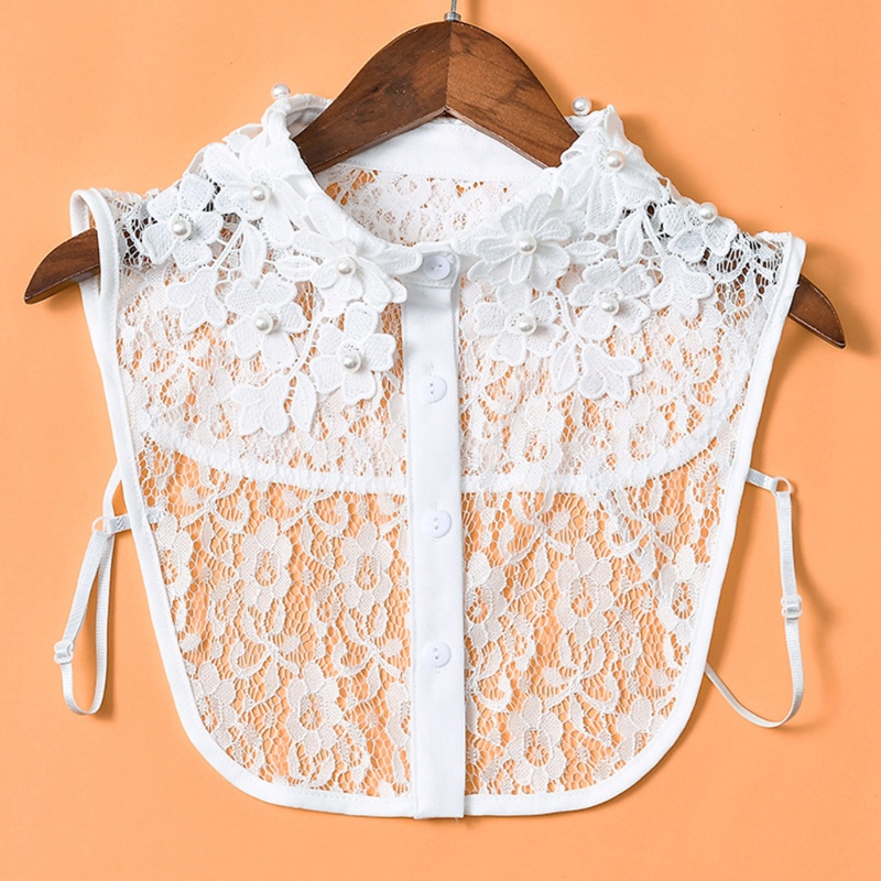 Cổ Áo Sơ Mi Đính Ngọc Trai Giả Phong Cách Hàn Quốc Thời Trang Cho Nữ