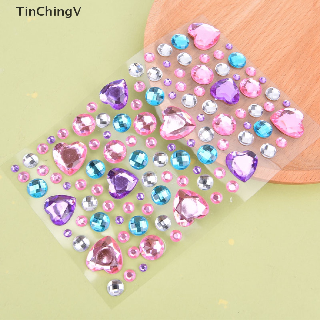 Miếng Dán Trang Trí Bằng Acrylic Hình Viên Kim Cương 3D DIY Dành Cho Trẻ Em