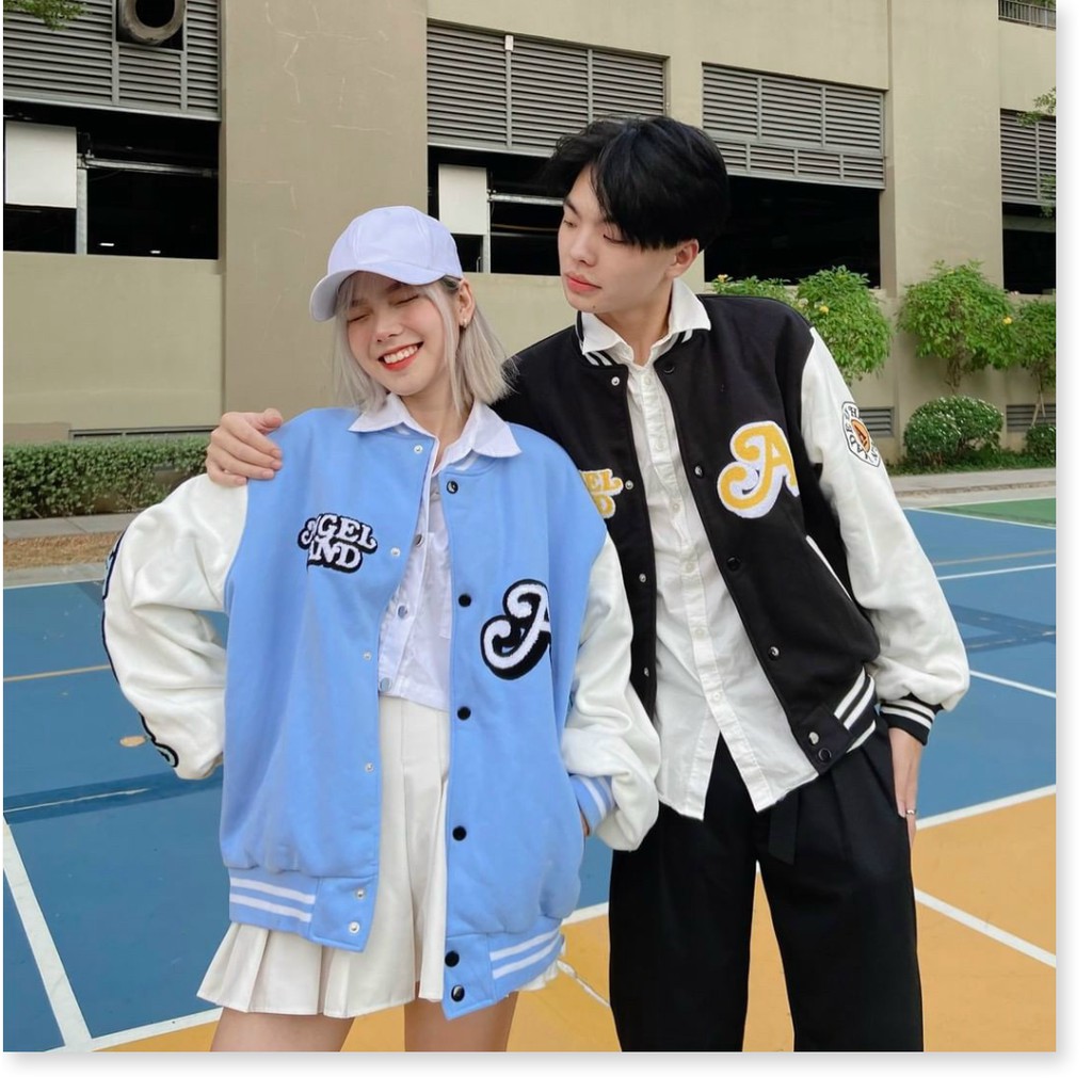 Áo khoác dù kiểu bomber chất dù 2 lớp họa tiết chữ cùng thiên thần siêu đẹp cute hiện đại hot trend | BigBuy360 - bigbuy360.vn