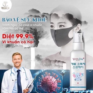 ( sẵn ) Xịt khuẩn YOONA BABY HÀN QUỐC 50ml