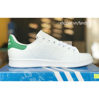 Giày Thể Thao Stan Smith Gót Xanh Lá