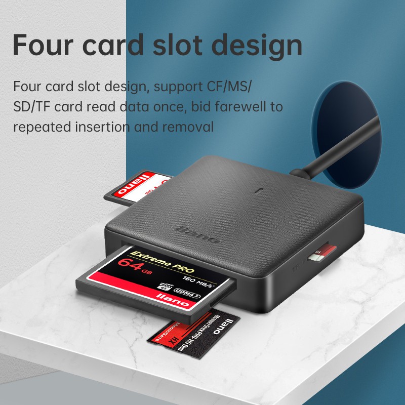 Đầu Đọc Thẻ Nhớ sd / tf / cf / ms 4 Trong 1 Đa Năng