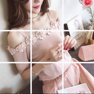 Áo len hoa.dây siêu đẹp. Sỉ 85k