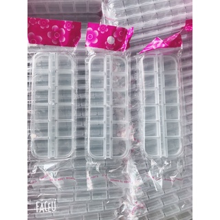 Khay đựng đá nail , hộp đựng đá nail 12 ô , khay chiết