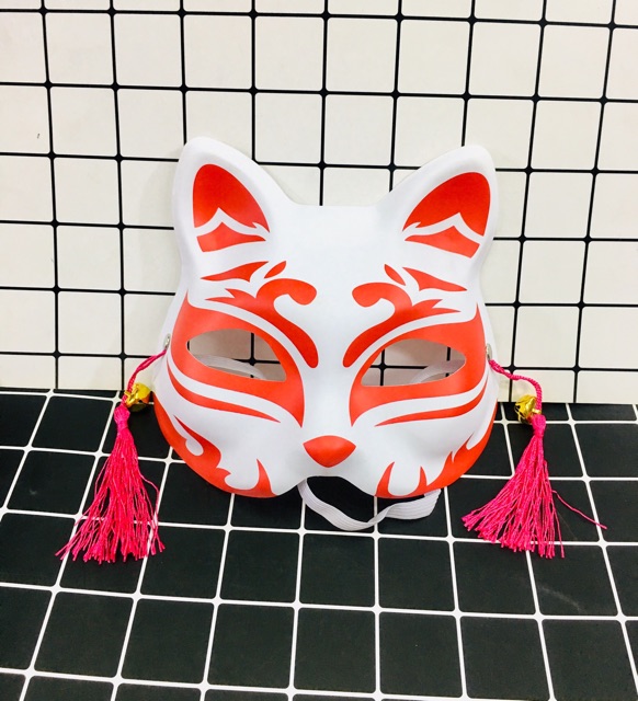 Mặt nạ anime hoá trang cosplay cáo nửa mặt mẫu ngẫu nhiên