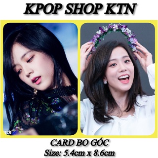 Sét card bo góc jisoo black pink